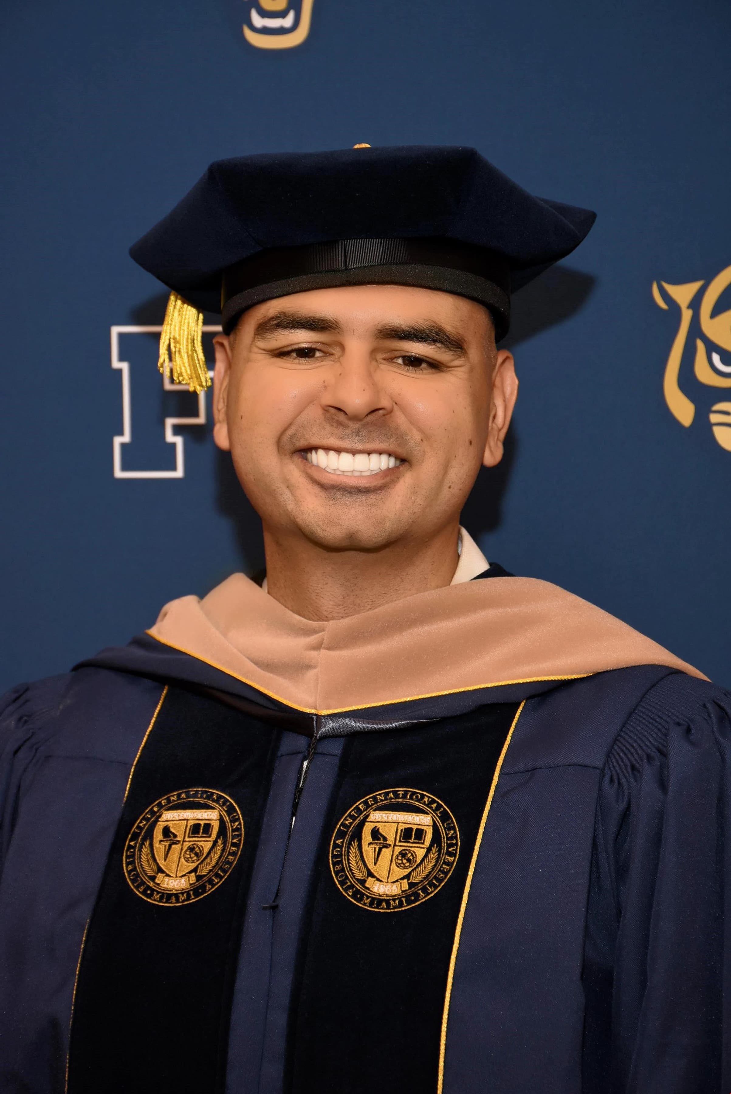Dr. Alex Djahankhah at his Florida International University doctoral commencement